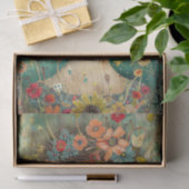 BOHO FLOWER MÄDCHEN DECOUPAGE SEIDENPAPIER (Geschenk)