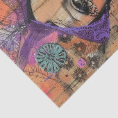 BOHO FLOWER MÄDCHEN DECOUPAGE SEIDENPAPIER (Ausschnitt)