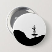 Boho Flower pot on table Button (Vorne & Hinten)