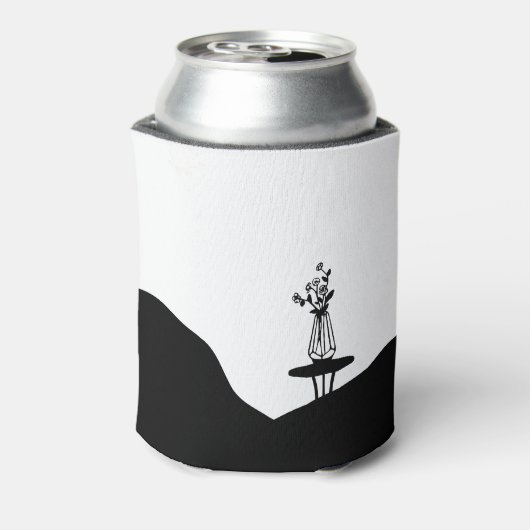 Boho flower pot on table dosenkühler (Kanne Rückseite)