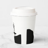 Boho Flower pot on table Pappbecher (Links)