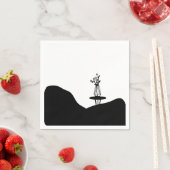 Boho Flower pot on table Serviette (Beispiel)