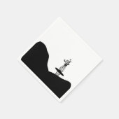 Boho Flower pot on table Serviette (Ecke)