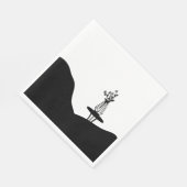 Boho Flower pot on table Serviette (Ecke)