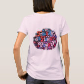 Boho Flower Power Grafik T-Shirt (Rückseite)