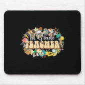 Boho Flowers 1st Grade Teacher Appreciation Back T Mousepad (Vorne)