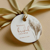 Boho Fluffy Pampas Grass Brautparty Geschenkanhänger