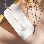 Boho Fluffy Pampas Grass Brautparty Vielen Dank Geschenkanhänger