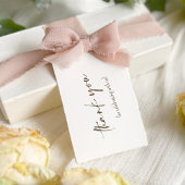 Boho Fluffy Pampas Grass Brautparty Vielen Dank Geschenkanhänger