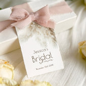 Boho Fluffy Pampas Grass Brautparty Vielen Dank Geschenkanhänger