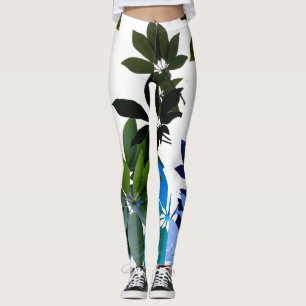 Boho Foliage Art Leggings