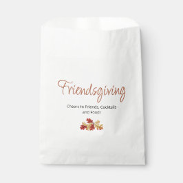 Boho Foliage Friendsgiving Moderner Erntedank Geschenktütchen