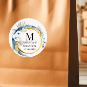 BOHO Foliage Wedding Vielen Dank Sticker