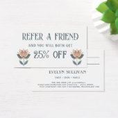 Boho Folk Art Blume Referenzkarte (Schreibtisch)