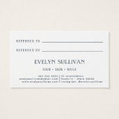 Boho Folk Art Blume Referenzkarte (Rückseite)