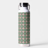 Boho Folk Art Eclectic Retro Weihnachtsmuster Trinkflasche (Vorne)