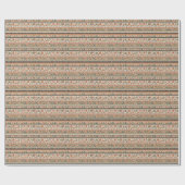 Boho-Folk-Blumen-Geometrisches Nahtloses Muster Geschenkpapier (Flach)