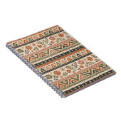 Boho-Folk-Blumen-Geometrisches Nahtloses Muster Notizblock (Rechte Seite)