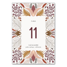 Boho Folk Botanischer Rahmen Hochzeit