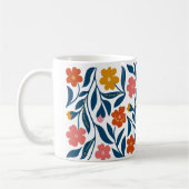 Boho Folk Floral Art, positive Affirmative Gift Kaffeetasse (Links)