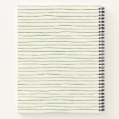 Boho Folk Floral Butterfly Personalized Name Notizblock (Rückseite)