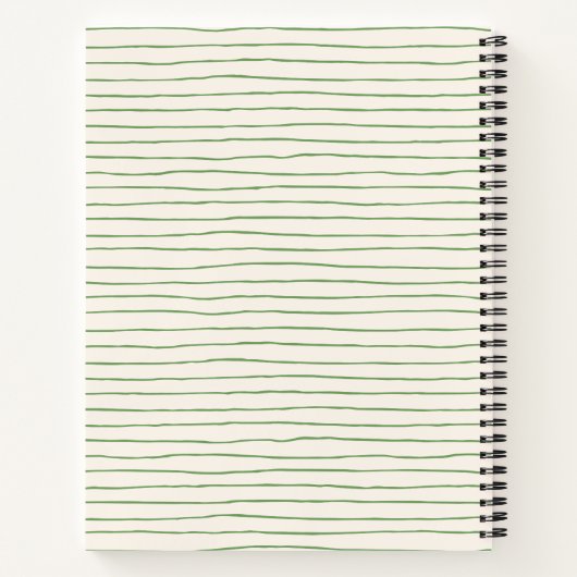 Boho Folk Floral Butterfly Personalized Name Notizblock (Rückseite)