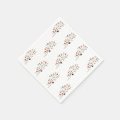 Boho Folk Herbst Herbstleaf Erntedank Serviette (Ecke)