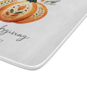 Boho Folk Pumpkin Erntedank Schneidebrett (Ecke)