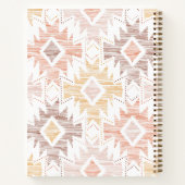 Boho Folk Textile Muster Notizblock (Rückseite)