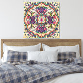 Boho-Folk-Wandkunst Leinwanddruck (Insitu (Schlafzimmer))