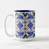 Boho-Folkart Zweifarbige Tasse (Links)