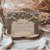 Boho Forest Antler Wedding Dankeskarte