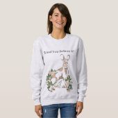 Boho Forest Hare Design - Holz Sie glauben es? Sweatshirt (Vorne ganz)
