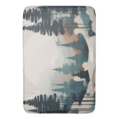Boho Forest Landscape Artwork Badematte (Vorderseite Vertikal)