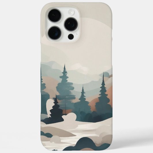Boho Forest Landscape Artwork Case-Mate iPhone Hülle (Rückseite)