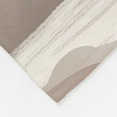 Boho Forest Landscape Artwork Fleecedecke (Ecke)