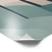 Boho Forest Landscape Artwork Fotodruck (Ecke)