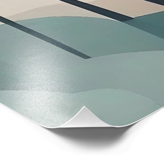 Boho Forest Landscape Artwork Fotodruck (Ecke)