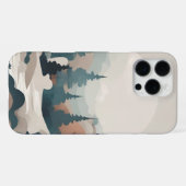 Boho Forest Landscape Artwork iPhone Hülle (Rückseite (Horizontal))