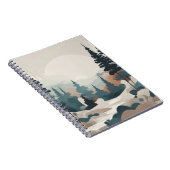 Boho Forest Landscape Artwork Notizblock (Rechte Seite)