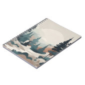 Boho Forest Landscape Artwork Notizblock (Linke Seite)