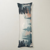 Boho Forest Landscape Artwork Seitenschläferkissen (Rückseite (Vertikal))