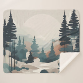 Boho Forest Landscape Artwork Sherpadecke