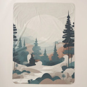 Boho Forest Landscape Artwork Sherpadecke