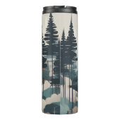 Boho Forest Landscape Artwork Thermosbecher (Rückseite)