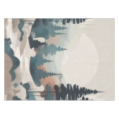 Boho Forest Landscape Artwork Tischdecke (Vorderseite (Horizontal))