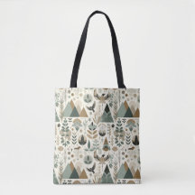Boho Forest Tote Bag - Nature Inspiriert Skandinav