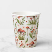 Boho Forest Woodland Animals Fall Baby Dusche Pappbecher (Rückseite)