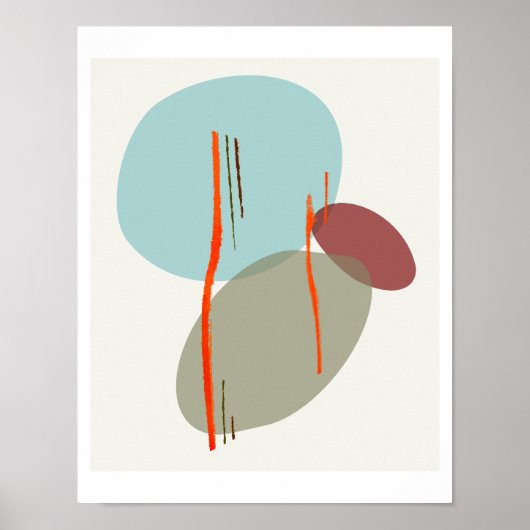 Boho-Formen Poster (Vorne)