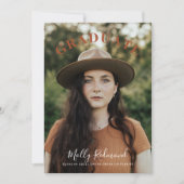 Boho Foto Abschluss Ankündigung (Vorderseite)